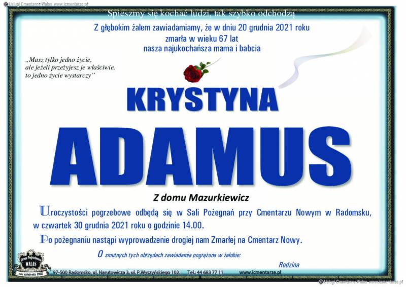 Krystyna Adamus