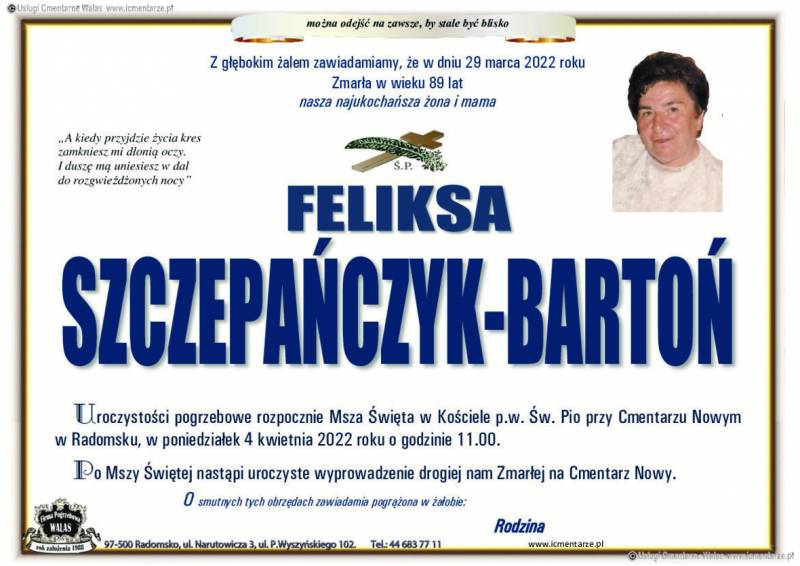 Feliksa Szczepańsczyk-Bartoń