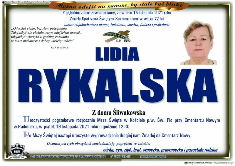 Lidia Rykalska