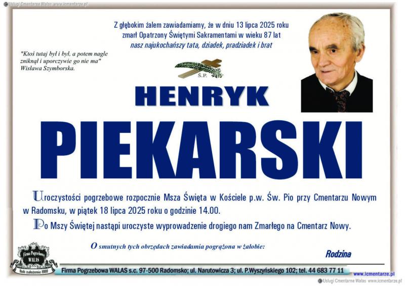 Henryk Piekarski