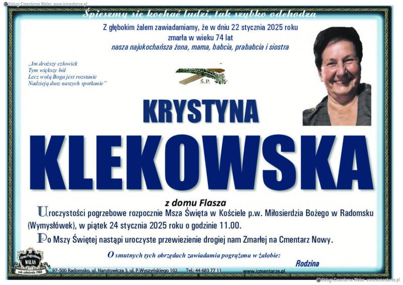 Krystyna Klekowska