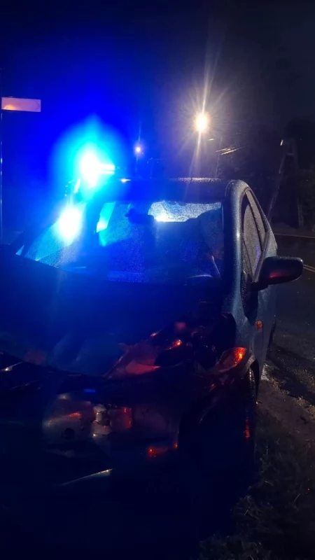 Kolizja na feralnym skrzyżowaniu w Okrajszowie. 25-latek nie ustąpił pierwszeństwa przejazdu 