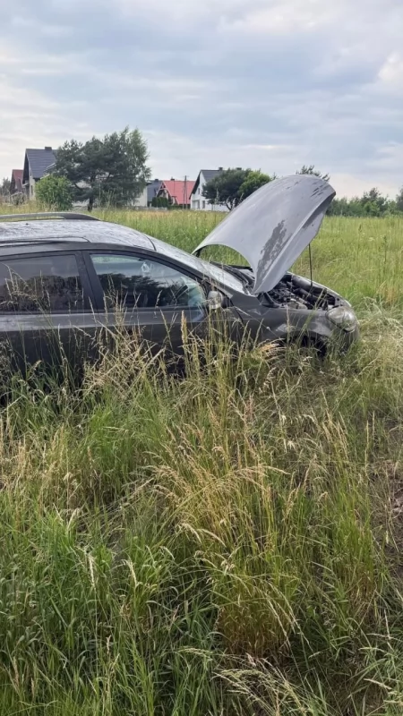 19-latek stracił panowanie na Kią. Samochód zjechał z drogi i uderzył w drzewo 