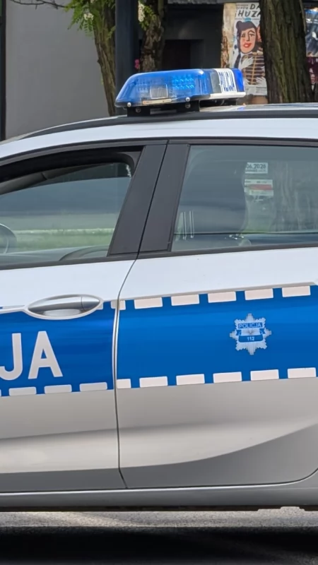 Wypadek w Rzejowicach. Toyota wjechała do rowu. Na miejscu są służby ratunkowe