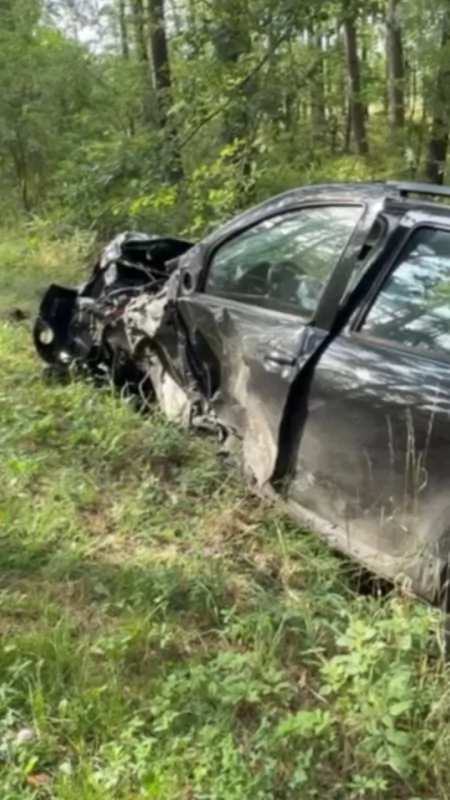 [WIDEO] Wypadek w Małej Wsi w gminie Żytno. Zderzyły się Ford z Dacią