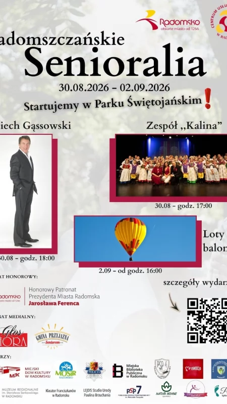 Radomsko odda miasto seniorom. Cztery dni zabawy, kultury i relaksu