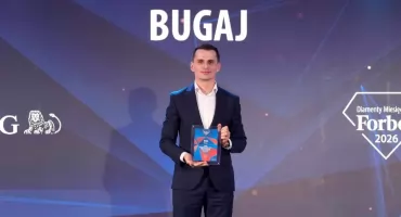 Firma Bugaj nagrodzona Diamentem Forbes’a. Nagrodę odebrał Łukasz Ostrowicz