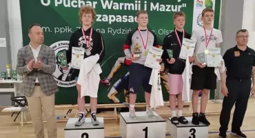 Międzynarodowy Turniej o Puchar Warmii i Mazur - Olsztyn. Medale zapaśników ZKS-u Radomsko