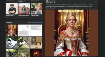 Paweł Zięba zamieszcza grafikę z Martą Nawrocką i pisze: - Czekam! Przyjdźcie również po mnie