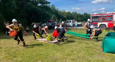 Druhowie z OSP Folwarki najlepsi w w eliminacjach Miejskich Zawodów Sportowo-Pożarniczych