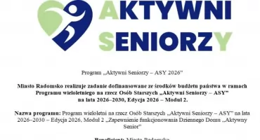 Radomsko dostało dofinansowanie na całoroczny program dla seniorów