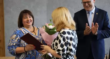 Spotkanie z dyrektorami. Prezydent wręczył awanse zawodowe. Pożegnano dyrektor Jolantę Ślęzak