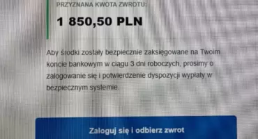 Nowy sposób oszustów: fałszywy mail z „e-Urzędu Skarbowego”. Nie dajcie się nabrać