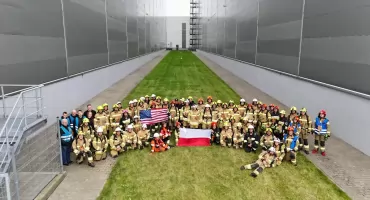 [WIDEO] Strażacy z Radomska uczcili 343 strażaków, którzy zginęli w ataku na World Trade Center w USA