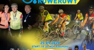 8. Nocny Rajd Rowerowy z KBKS-em Radomsko. Tym razem dla Alinki z PSP nr 6